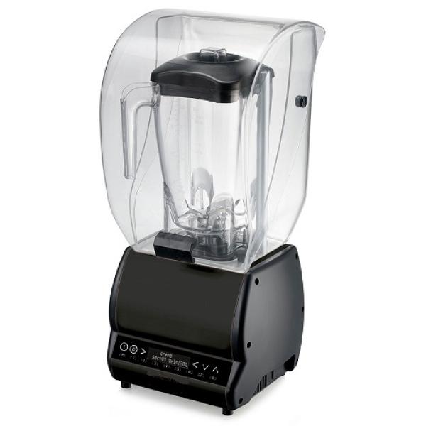 BARMIX/W-CP BARMIX/DB-N (25) Professionelle Mixer mit Schallschutzhaube, quadratische Glas 2 Liter, Geschwindigkeitsregler
